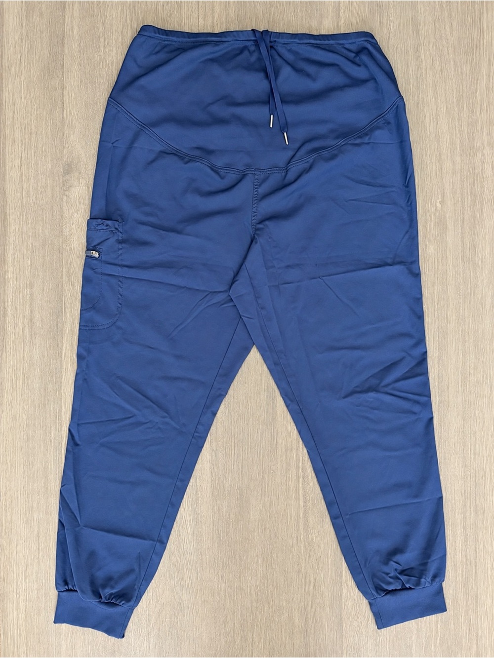 Ava & Me Navy Maternity Scrub Jogger Pants Size L